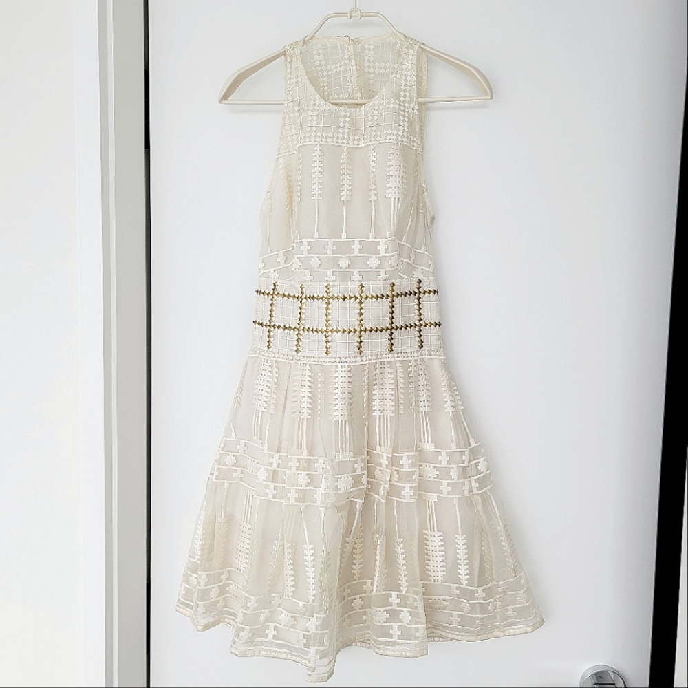 🌟 HOST PICK NWT sass & bide embellished ivory mini dress